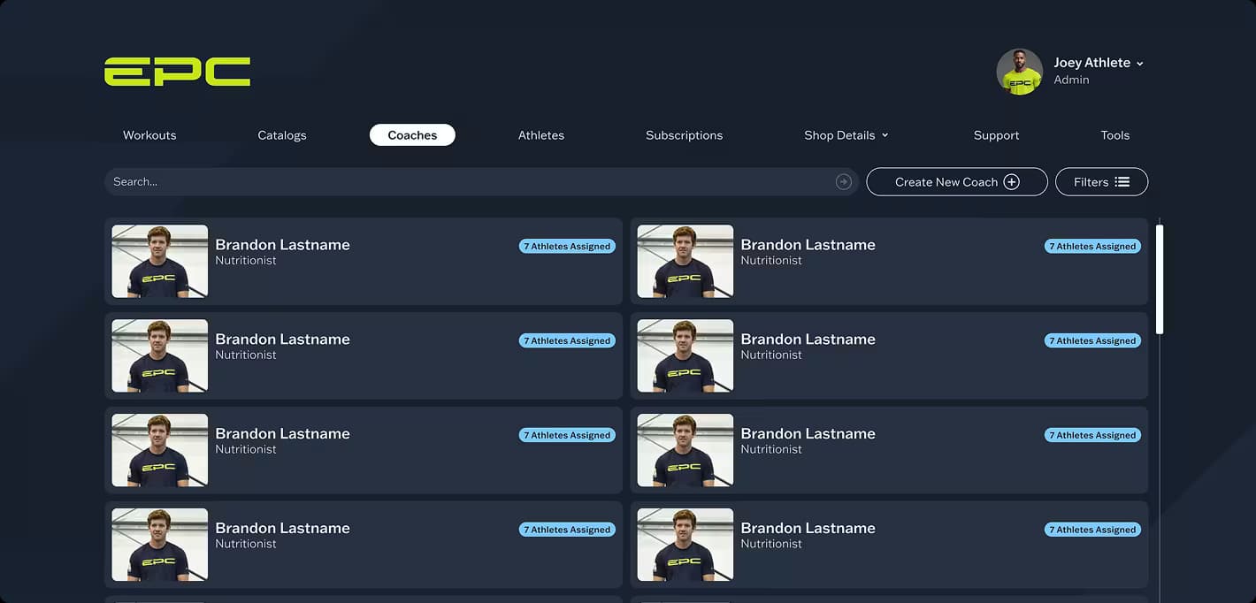 Coach video review panel for analyzing athlete gameplay