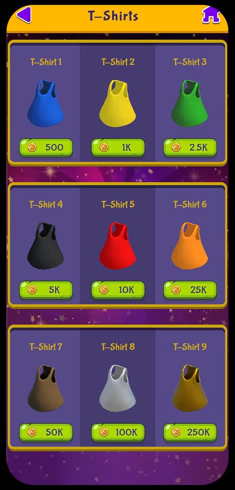 Kangaroo Juice power-up shop screen with bundle purchases