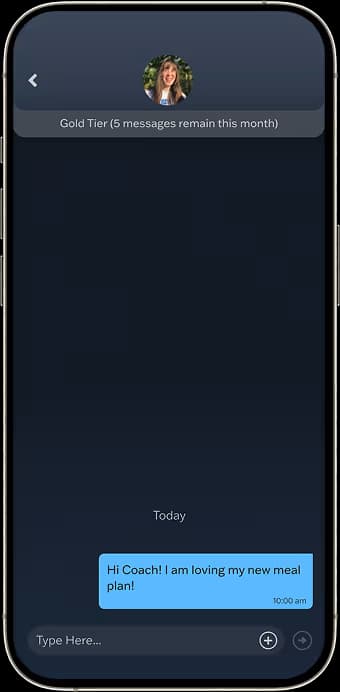 EPC direct messaging screen