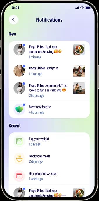 Notifications and daily streak tracking for habit consistency