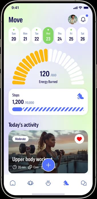 Movement planning with exercise guidance and activity tracking